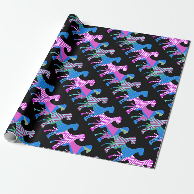 Papel De Regalo El Gran Danés de Pattern (Desenrollado)