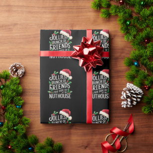 Papel De Regalo El grupo más alegre de amigos Navidad con sarcasmo