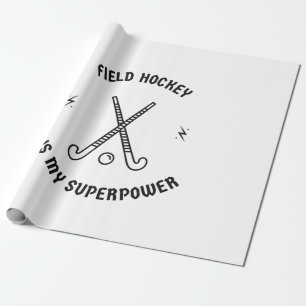 Papel De Regalo El hockey es mi superpotencia