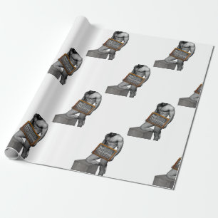 Papel De Regalo El hombre del Día de Acción de Gracias de Slippery