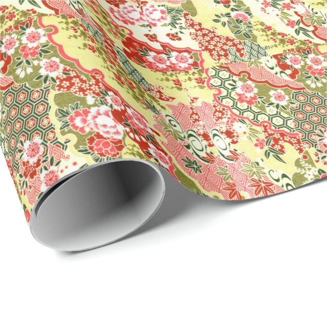 Papel De Regalo El japonés florece No.8 (Esquina del rollo)