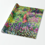 Papel De Regalo El jardín Iris de Giverny, por Claude Monet<br><div class="desc">Por favor visite mi tienda para un diseño más interesante y más elección de color. => zazzle.com/iwheels*</div>