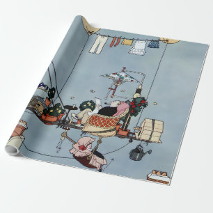 Papel De Regalo “El jardín plegable” de W Heath Robinson