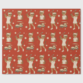 Papel De Regalo El juego de golf del Día de Canadá para los amante