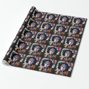 Papel De Regalo El La Catrina invoca las bebidas espirituosas de