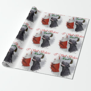 Papel De Regalo El labrador retriever cree navidad