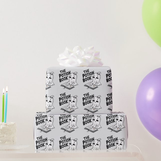 Papel De Regalo El Libro De Pociones Para Halloween (Regalos de fiesta)