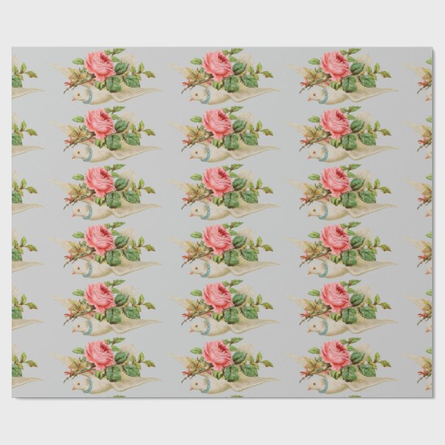 Papel De Regalo El llevar de la paloma subió (Superficie plana)