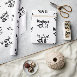 Papel De Regalo El Máster en Graduación de Año personalizado domin