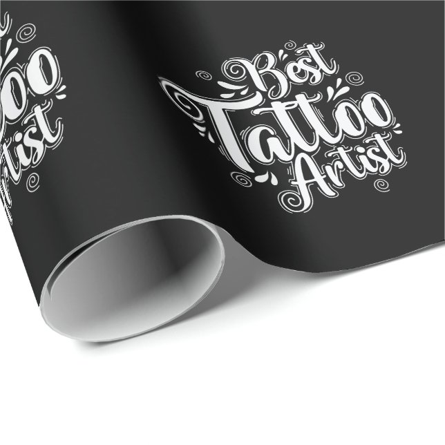 Papel De Regalo El mejor artista del tatuaje Tätowierung (Esquina del rollo)