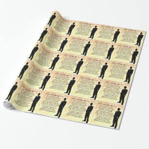 Papel De Regalo El mejor hombre - seda poner crema