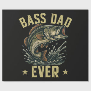 Papel De Regalo El mejor papá de la pesca del Día del Padre
