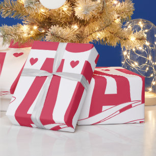 Papel De Regalo El Mejor Papá del Mundo – Silueta de Padre e Hijo