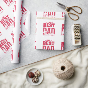 Papel De Regalo El Mejor Papá del Mundo – Silueta de Padre e Hijo 