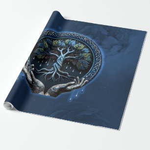 Papel De Regalo El místico árbol celta de la vida