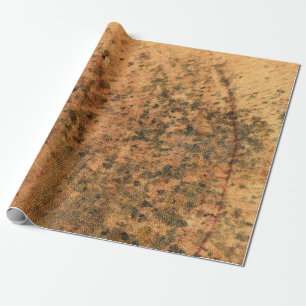 Papel De Regalo El molde que crece en la superficie de madera marr