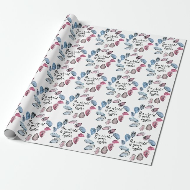 Papel De Regalo El mundo es tu ostra (Desenrollado)