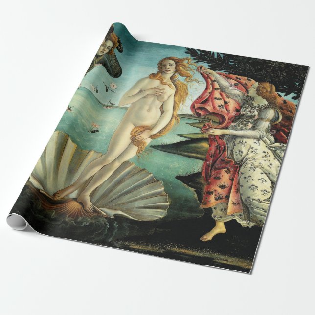 Papel De Regalo El nacimiento de Venus por Sandro Botticelli (Desenrollado)