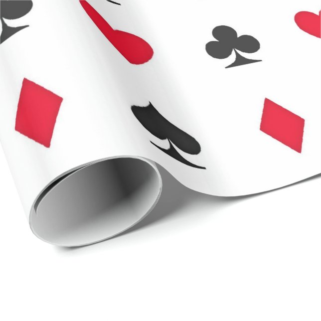Papel De Regalo El naipe se adapta al modelo (Esquina del rollo)