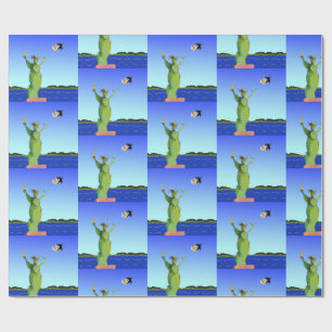 Papel De Regalo El nuevo año de los graciosos Navidades políticos 