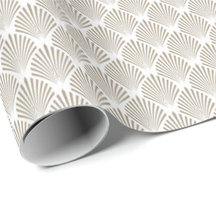 Papel De Regalo El oro elegante Shell modela