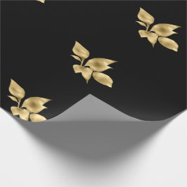 PAPEL DE REGALO EL ORO NEGRO DEJA ELEGANTE PALABRA DE BODA DE CUMP