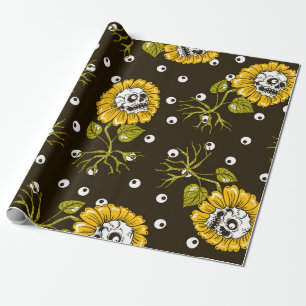 Papel De Regalo el patrón de girasoles es fluido