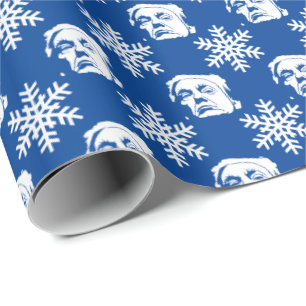 Papel De Regalo El patrón de los Navidades Donald Trump y Snowfla