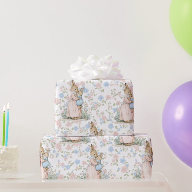 Papel De Regalo El pequeño Peter Rabbit y mamá (Regalos de fiesta)