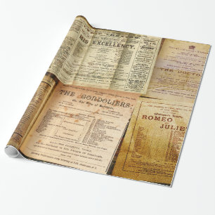 Papel De Regalo El Playbills