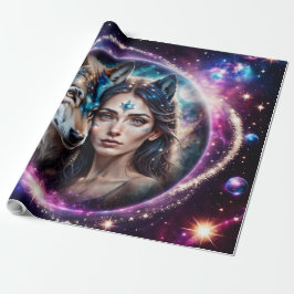 Papel De Regalo El poder del lobo místico