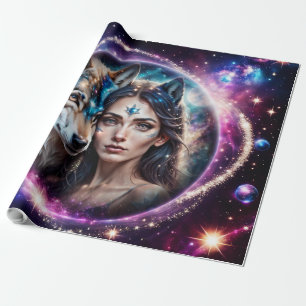 Papel De Regalo El poder del lobo místico