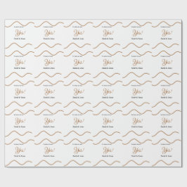 Papel De Regalo Él preguntó ella dijo que sí compromiso simple min