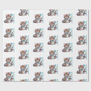 Papel De Regalo El primer cumpleaños del bebé.