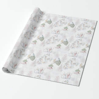 Papel De Regalo El pueblo blanco de los Navidades mágicos