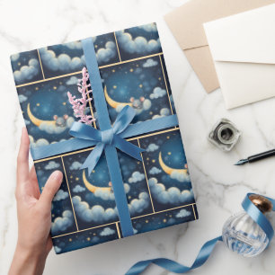 Papel De Regalo El ratón durmiendo en una nube