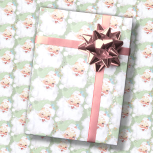Papel De Regalo El regalo de los Navidades Winking de Sage Green V