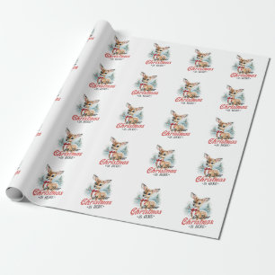 Papel De Regalo El regalo de Navidad Oh Navidades de venados está