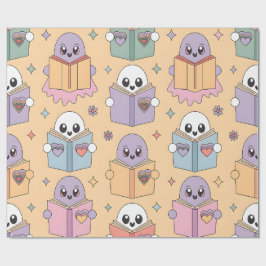 Papel De Regalo El retro retro pastel que lee a los fanáticos del 