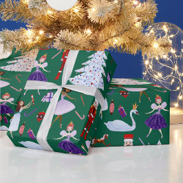 Papel De Regalo El rey del cisne y la bailarina bailan soldados