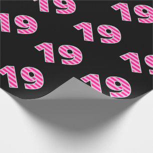 Papel De Regalo El rosa raya el acontecimiento 19 # (cumpleaños,