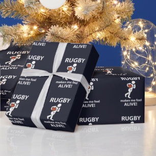 Papel De Regalo El Rugby Me Hace Sentir Vivo Rugby