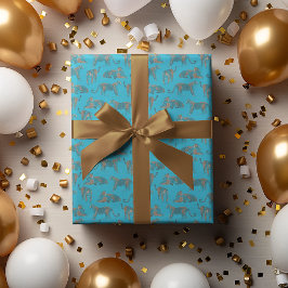 Papel De Regalo El salvaje leopardo de la selva Safari patentado a