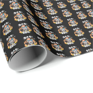 Papel De Regalo El Señor de la Bbq, el Día del Mejor Padre