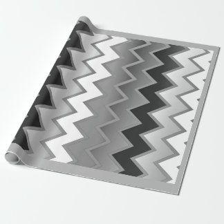 Papel De Regalo El simple ZigZag -monocromo