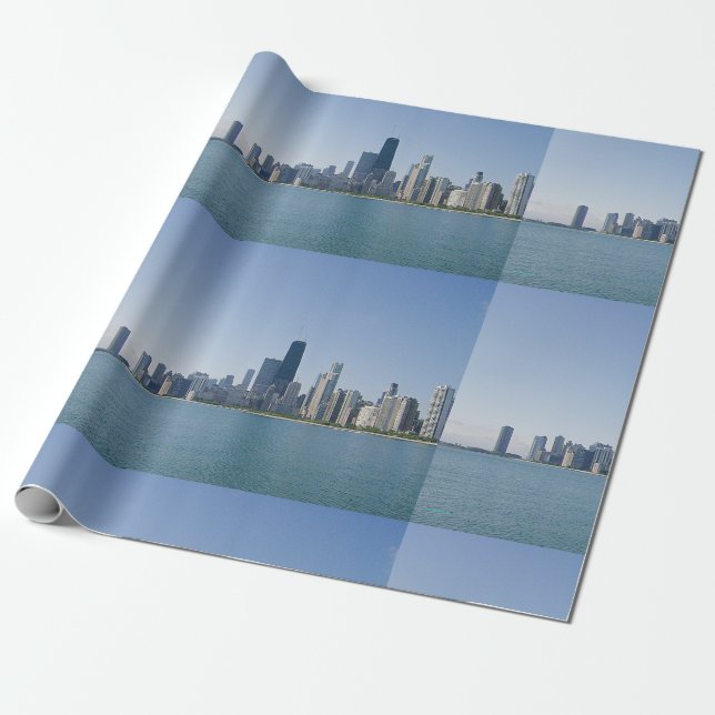 Papel De Regalo El Skyline de Chicago (Desenrollado)