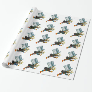 Papel De Regalo El sombrerero enojado de Alicia en el país de las