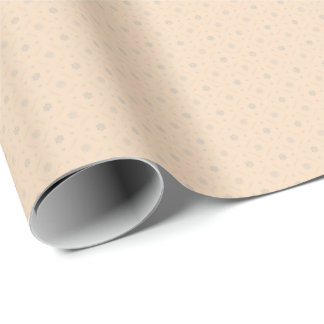 Papel De Regalo El suave envolvimiento de flores beige - Elegancia