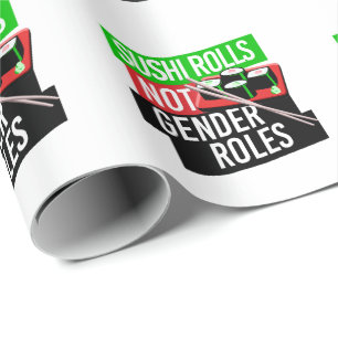 Papel De Regalo El sushi no tiene roles de género