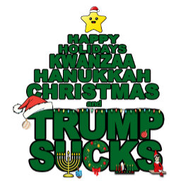 Papel De Regalo El "Trump Sucks" de regalo feliz feriado para todo